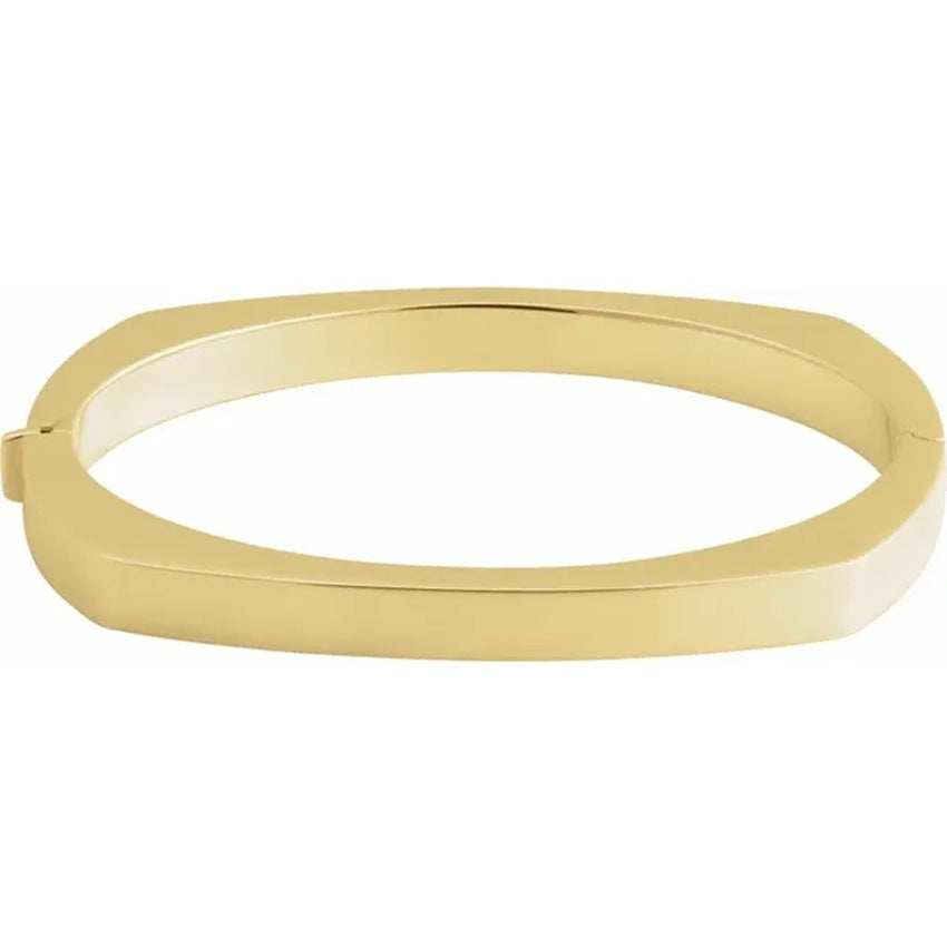 14K Yellow Gold 6 mm Bangle Bracelet
