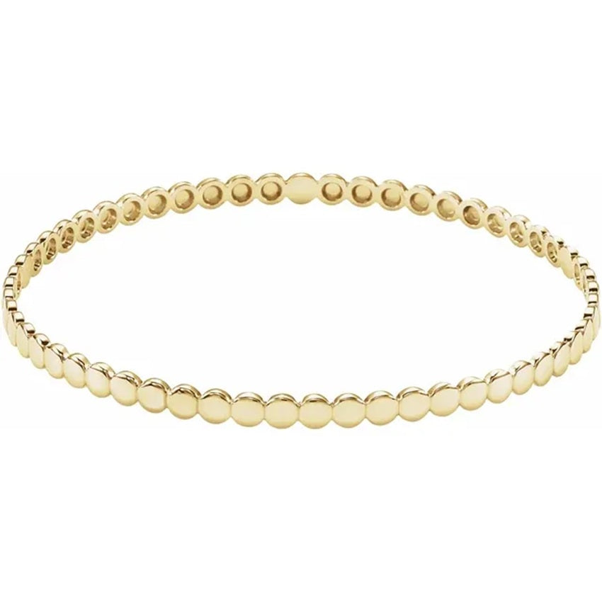 14K Yellow Gold 3.8 mm Bangle Bracelet