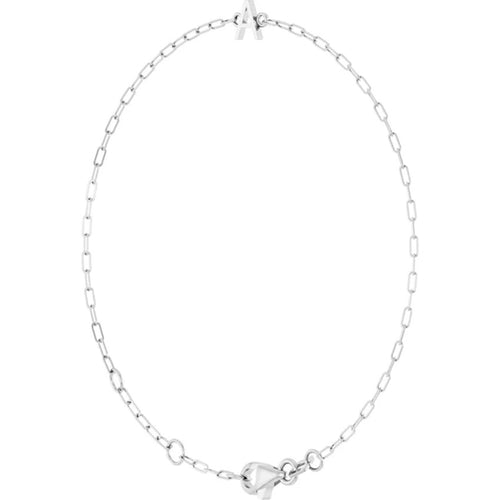 14K White Gold Sans Serif Initial Bracelet