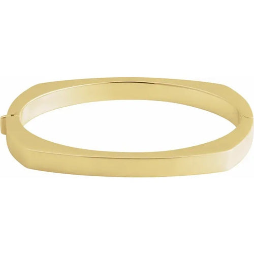 14K Yellow Gold 6 mm Bangle Bracelet