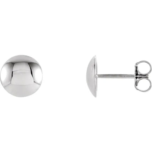 Yellow Gold Circle Earrings