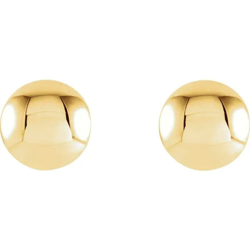 Yellow Gold Circle Earrings