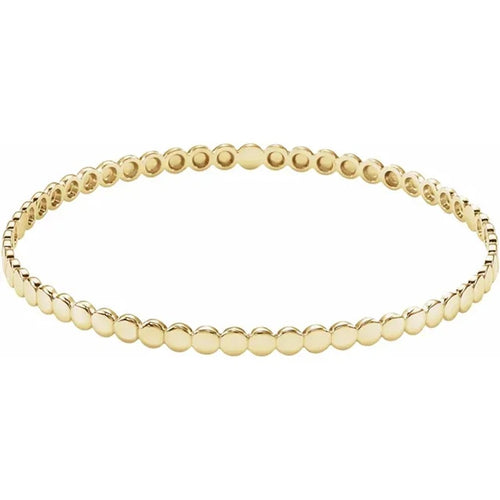 14K Yellow Gold 3.8 mm Bangle Bracelet