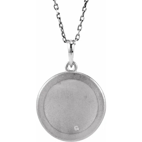Silver Diamond Initial Necklace