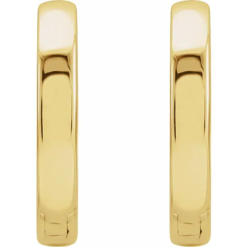 Yellow Gold Hinged Hoop Earrings