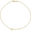 14K Yellow Gold Script Mrs Bracelet